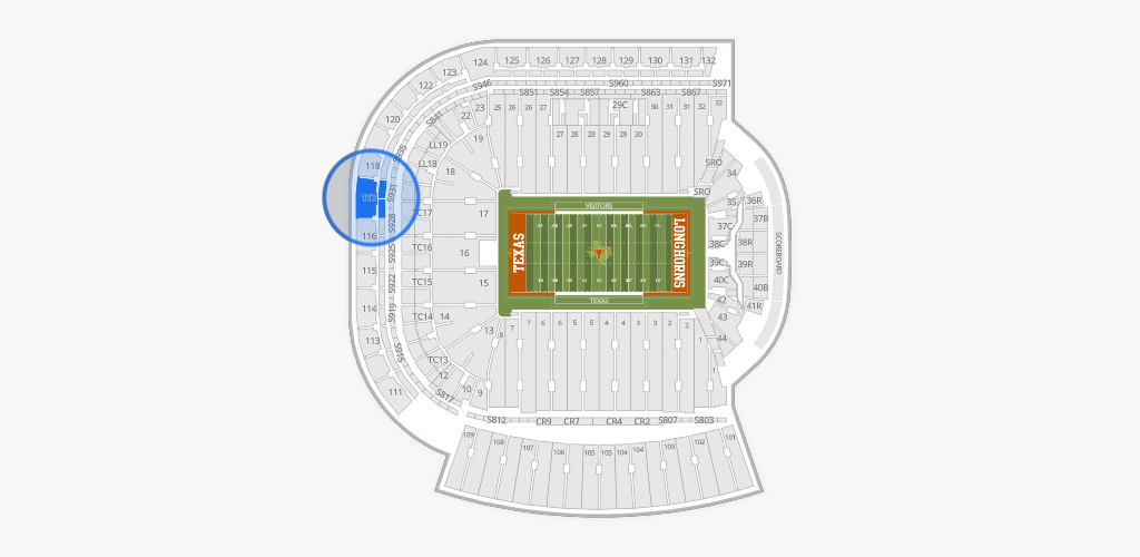 Darrell K Royal - Texas Memorial Stadium Seating Chart