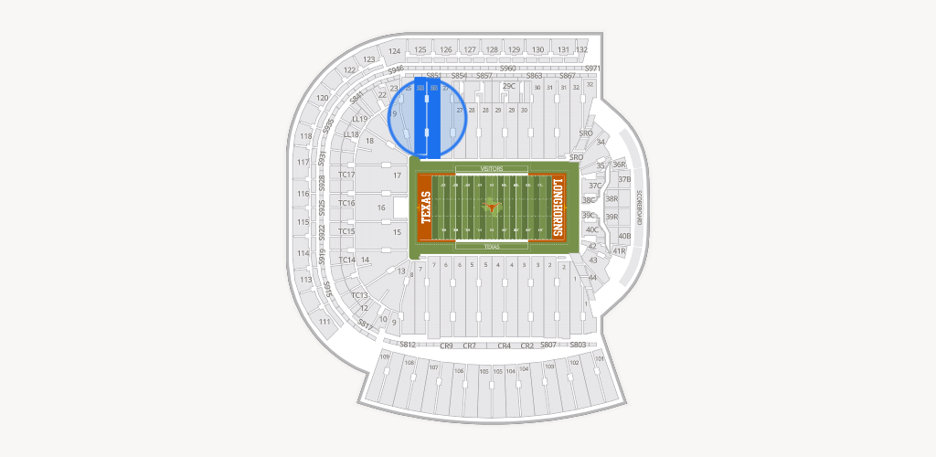 Darrell K Royal - Texas Memorial Stadium Seating Chart