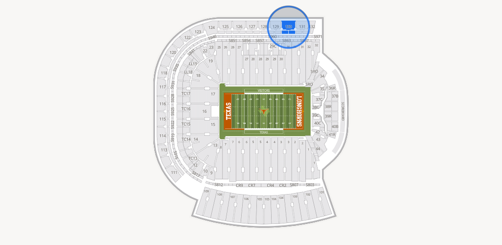 Darrell K Royal - Texas Memorial Stadium Seating Chart