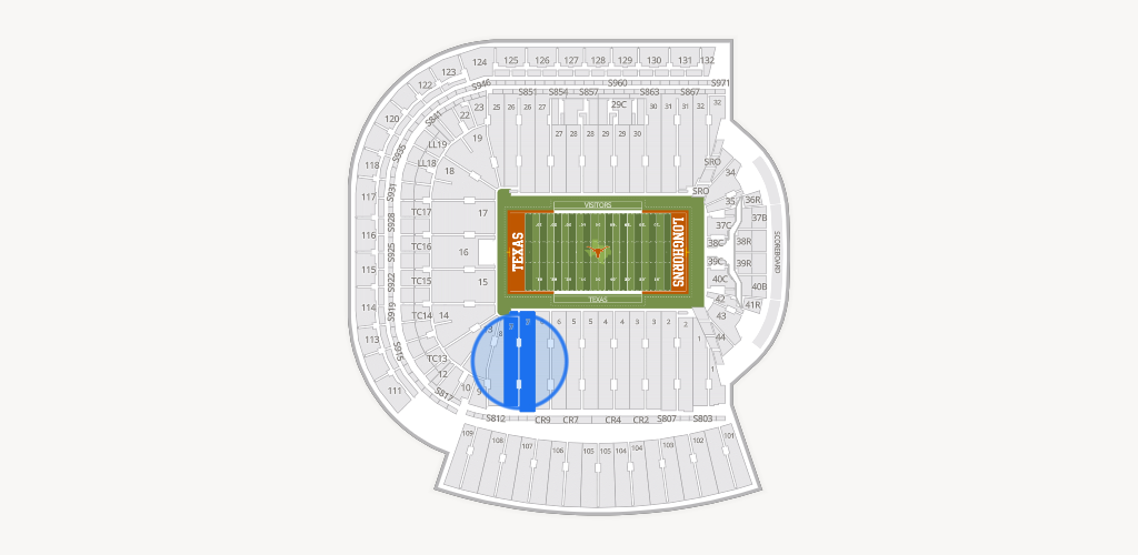 Darrell K Royal - Texas Memorial Stadium Seating Chart