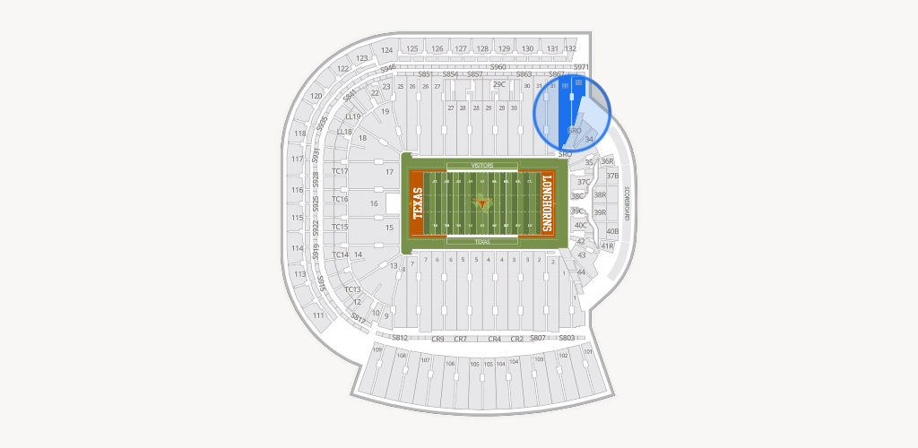 Darrell K Royal - Texas Memorial Stadium Seating Chart