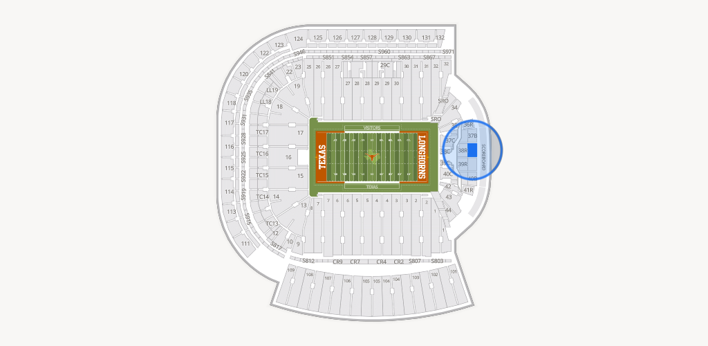Darrell K Royal - Texas Memorial Stadium Seating Chart