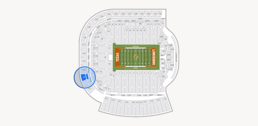 Darrell K Royal - Texas Memorial Stadium Seating Chart