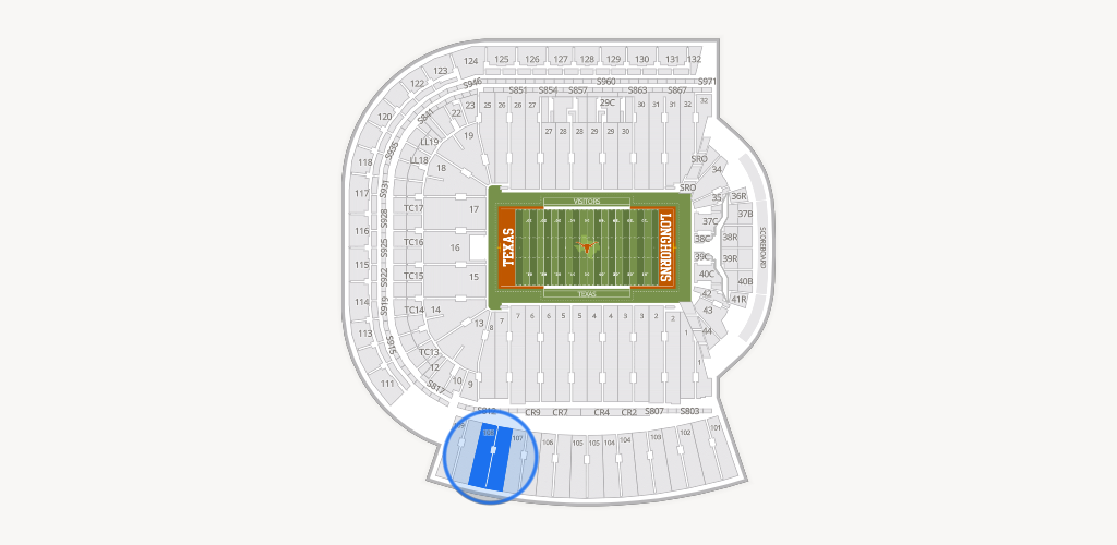 Darrell K Royal - Texas Memorial Stadium Seating Chart