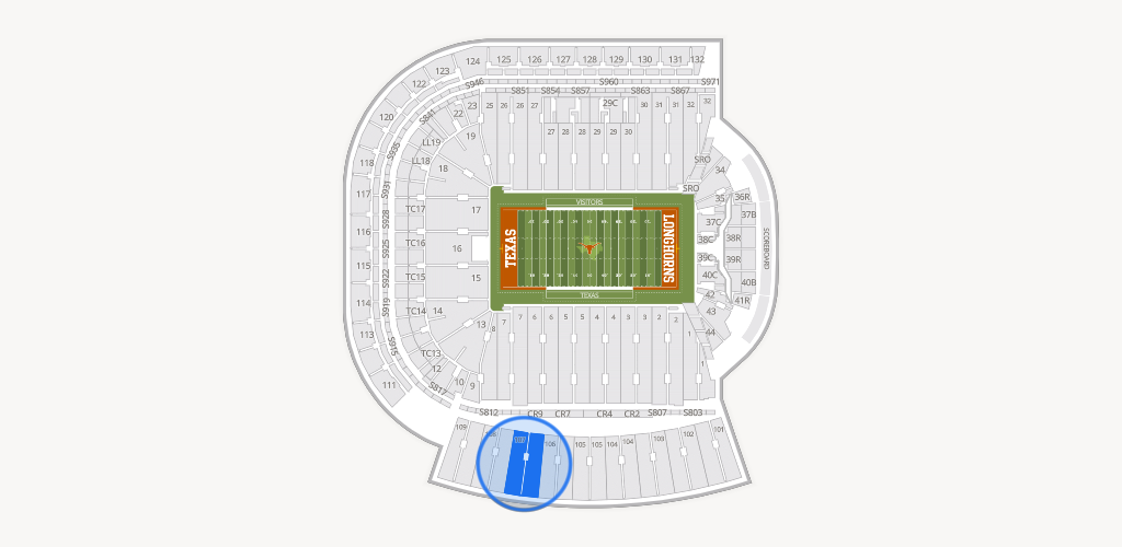 Darrell K Royal - Texas Memorial Stadium Seating Chart