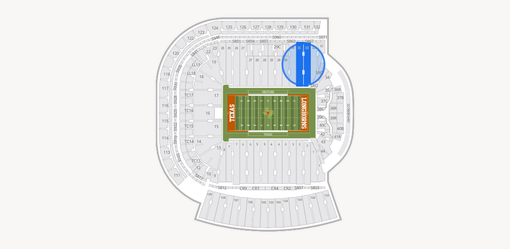 Darrell K Royal - Texas Memorial Stadium Seating Chart