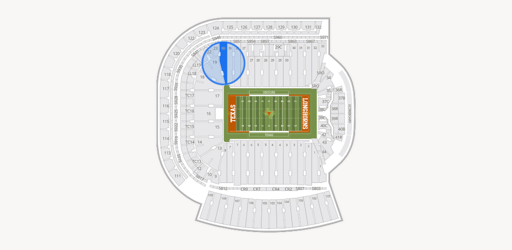 Darrell K Royal - Texas Memorial Stadium Seating Chart