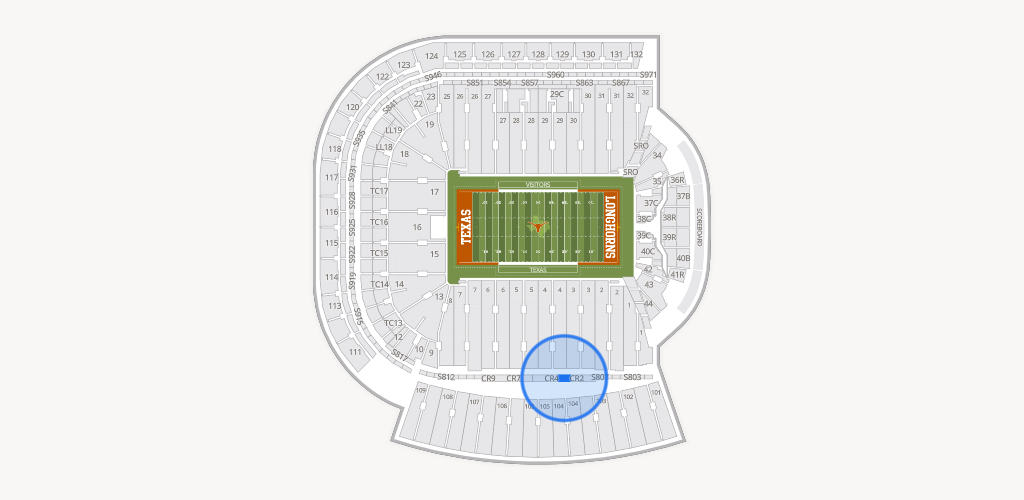 Darrell K Royal - Texas Memorial Stadium Seating Chart