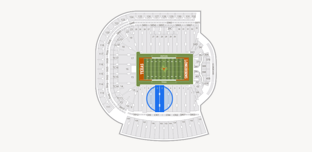 Darrell K Royal - Texas Memorial Stadium Seating Chart