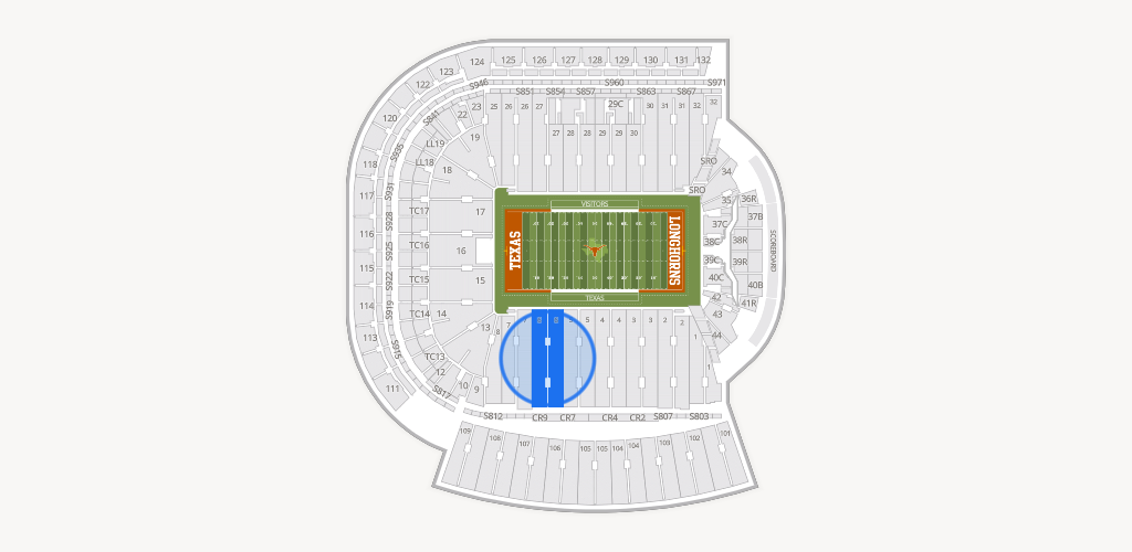 Darrell K Royal - Texas Memorial Stadium Seating Chart
