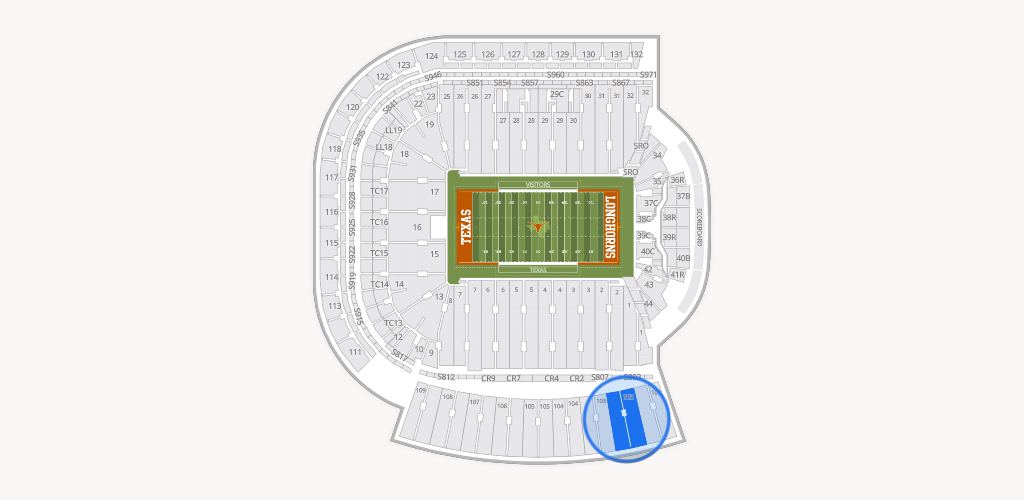 Darrell K Royal - Texas Memorial Stadium Seating Chart