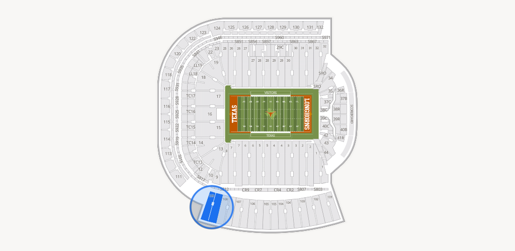 Darrell K Royal - Texas Memorial Stadium Seating Chart