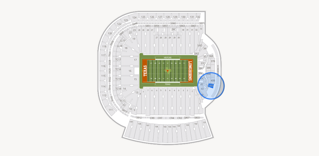 Darrell K Royal - Texas Memorial Stadium Seating Chart