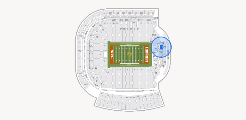 Darrell K Royal - Texas Memorial Stadium Seating Chart