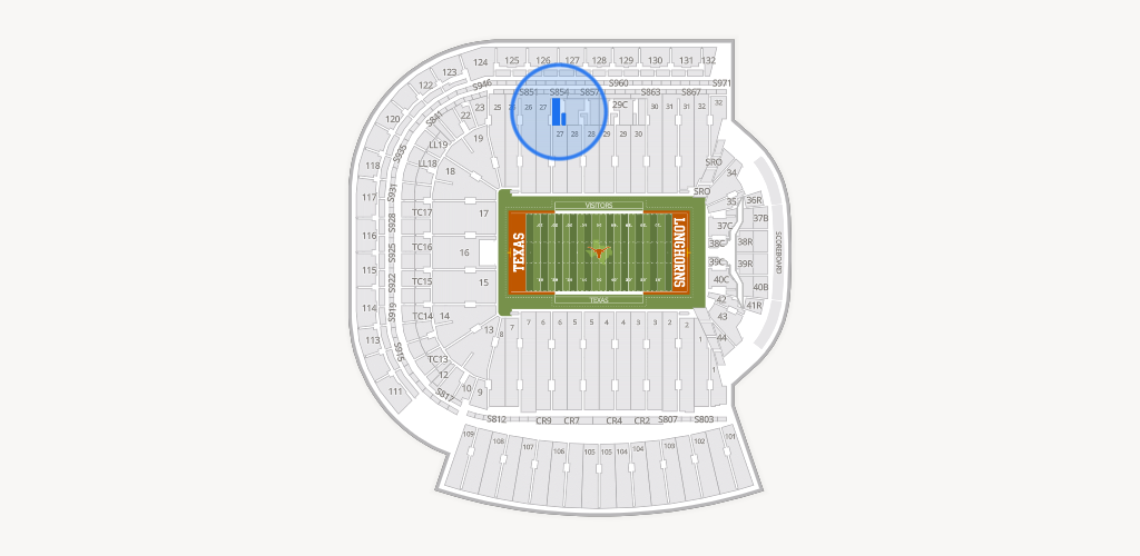Darrell K Royal - Texas Memorial Stadium Seating Chart