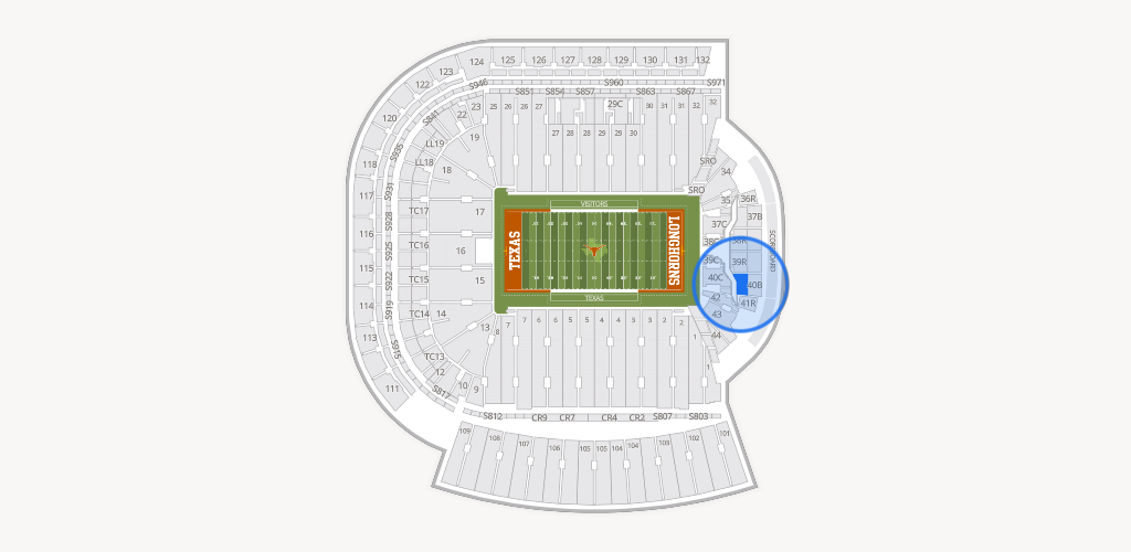 Darrell K Royal - Texas Memorial Stadium Seating Chart