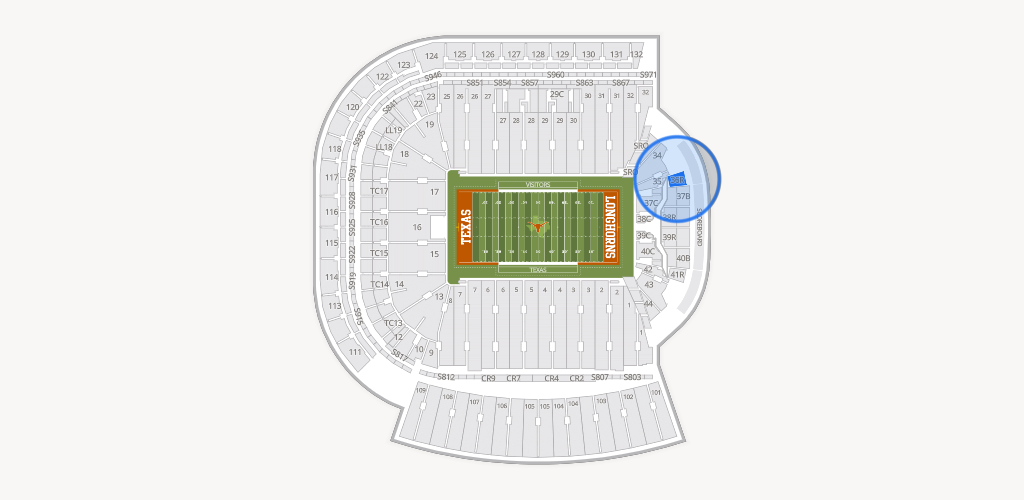 Darrell K Royal - Texas Memorial Stadium Seating Chart