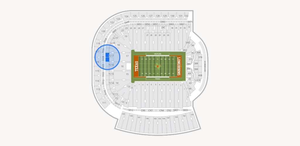 Darrell K Royal - Texas Memorial Stadium Seating Chart