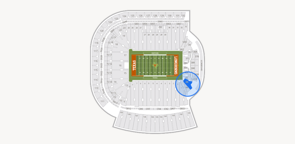 Darrell K Royal - Texas Memorial Stadium Seating Chart