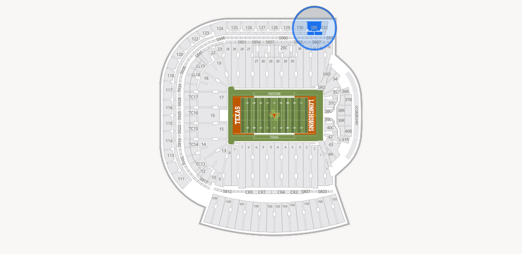 Darrell K Royal - Texas Memorial Stadium Seating Chart