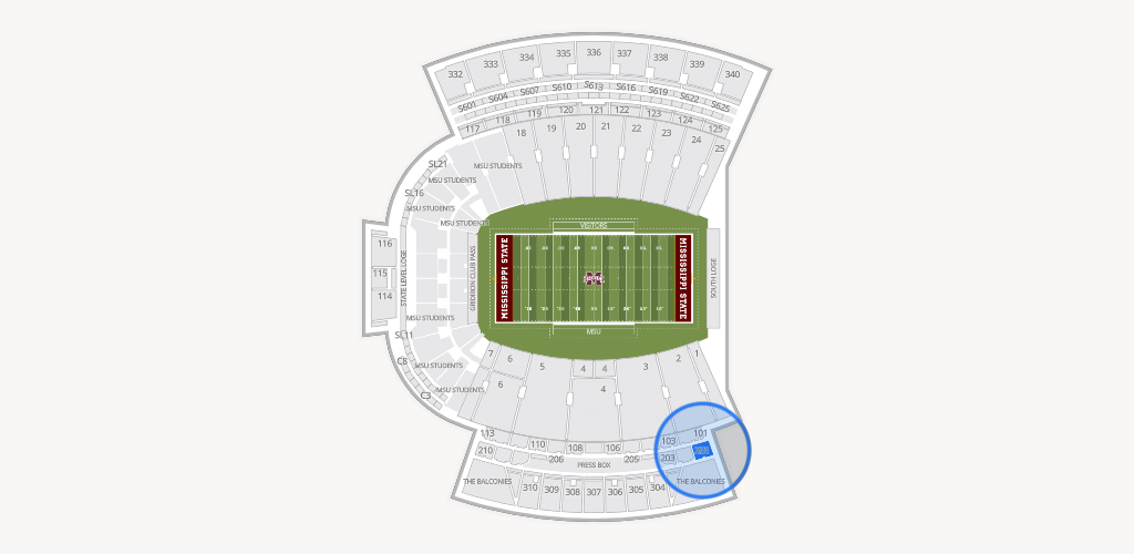 Davis Wade Stadium at Scott Field Seating Chart