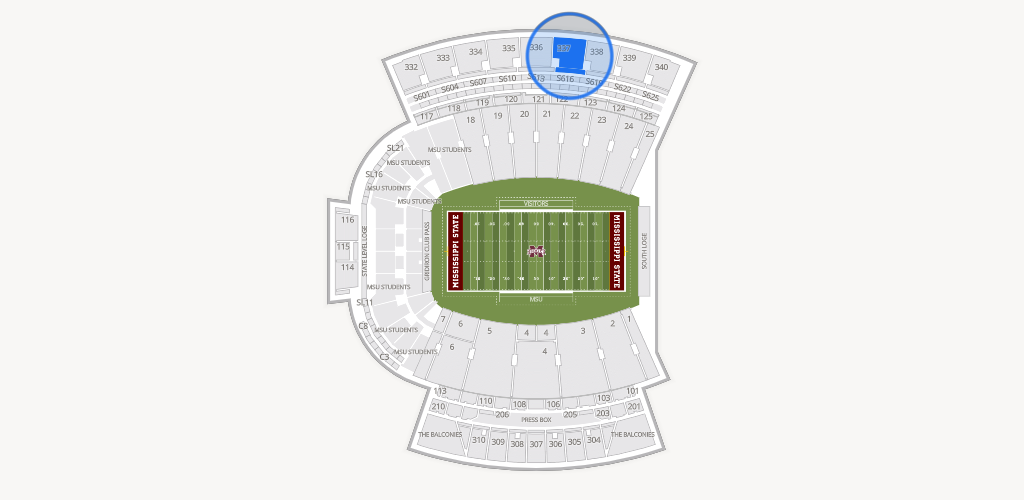 Davis Wade Stadium at Scott Field Seating Chart