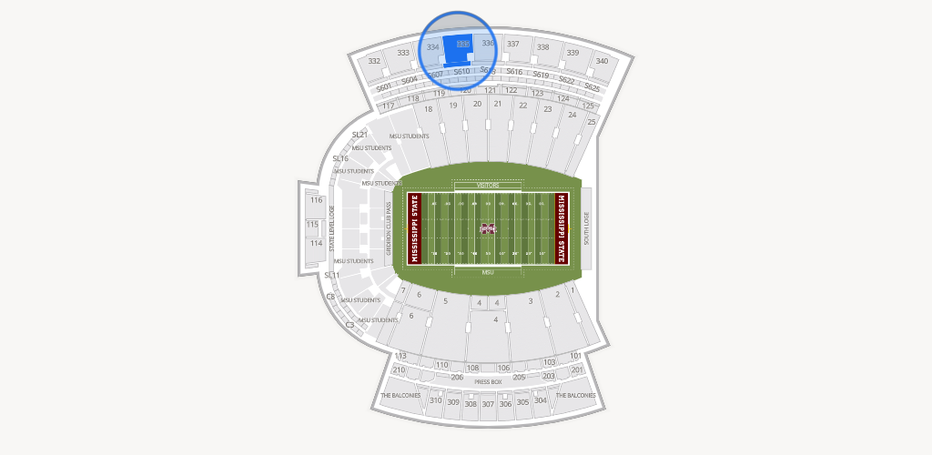 Davis Wade Stadium at Scott Field Seating Chart