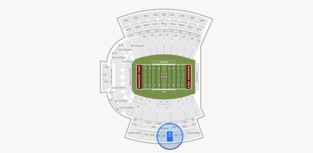 Davis Wade Stadium at Scott Field Seating Chart