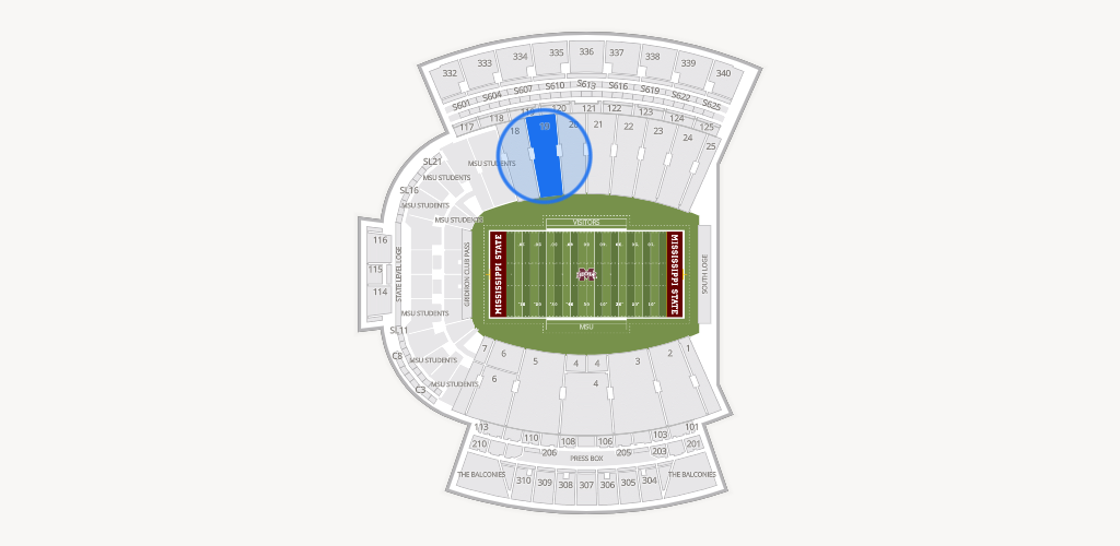Davis Wade Stadium at Scott Field Seating Chart