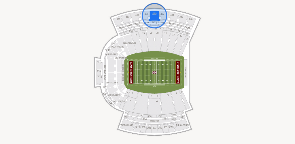 Davis Wade Stadium at Scott Field Seating Chart