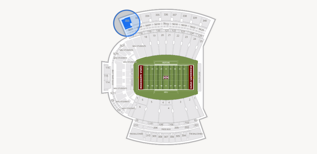 Davis Wade Stadium at Scott Field Seating Chart