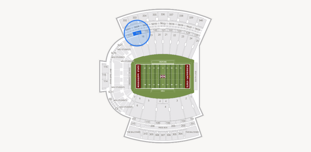 Davis Wade Stadium at Scott Field Seating Chart