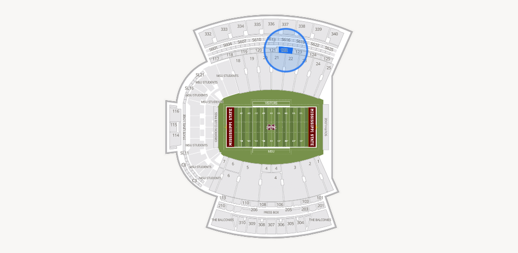 Davis Wade Stadium at Scott Field Seating Chart