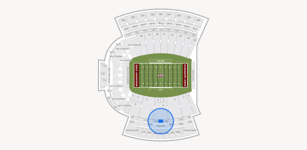 Davis Wade Stadium at Scott Field Seating Chart