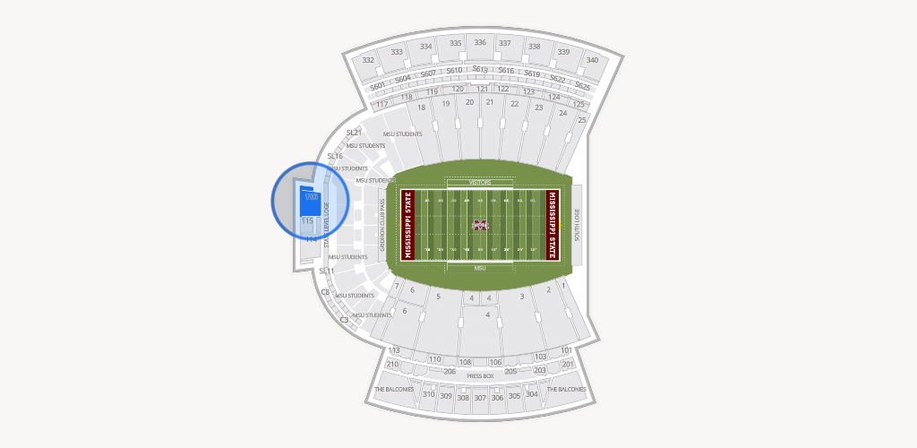 Davis Wade Stadium at Scott Field Seating Chart