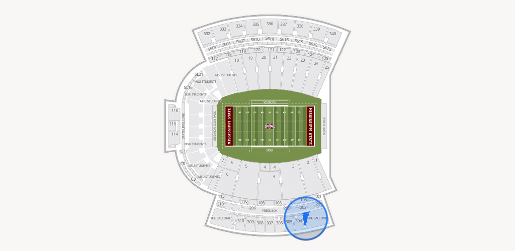 Davis Wade Stadium at Scott Field Seating Chart