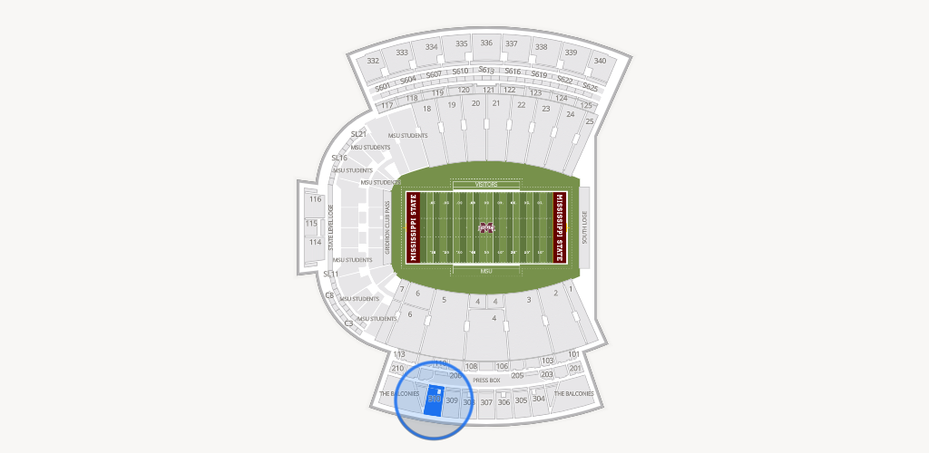 Davis Wade Stadium at Scott Field Seating Chart