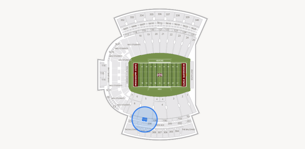 Davis Wade Stadium at Scott Field Seating Chart