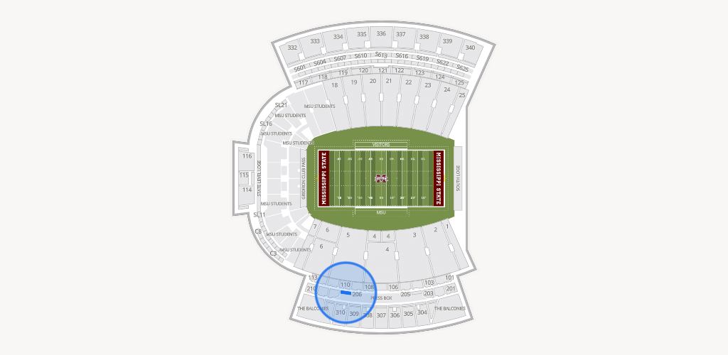 Davis Wade Stadium at Scott Field Seating Chart