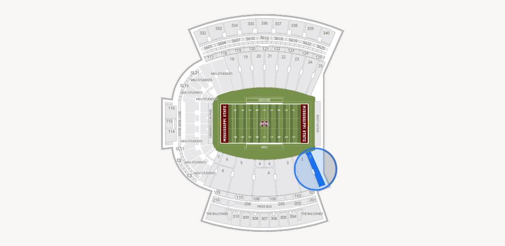 Davis Wade Stadium at Scott Field Seating Chart