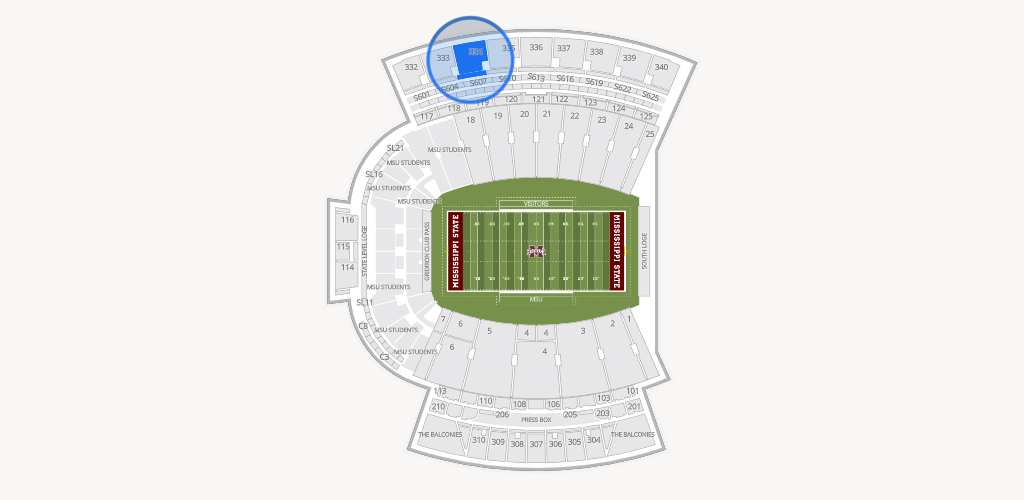 Davis Wade Stadium at Scott Field Seating Chart