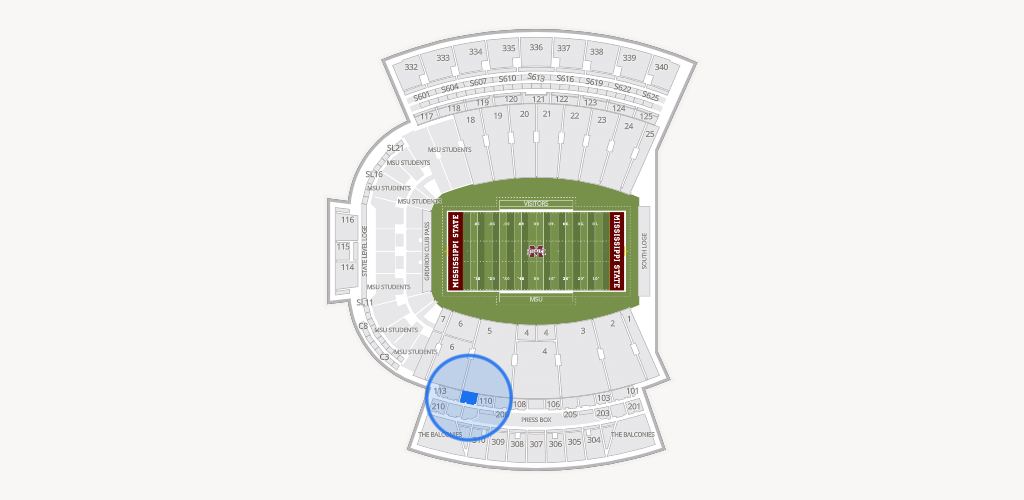 Davis Wade Stadium at Scott Field Seating Chart