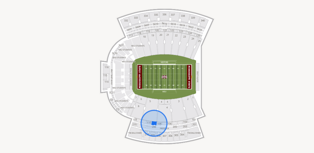 Davis Wade Stadium at Scott Field Seating Chart