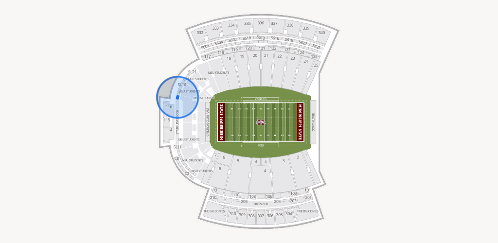 Davis Wade Stadium at Scott Field Seating Chart