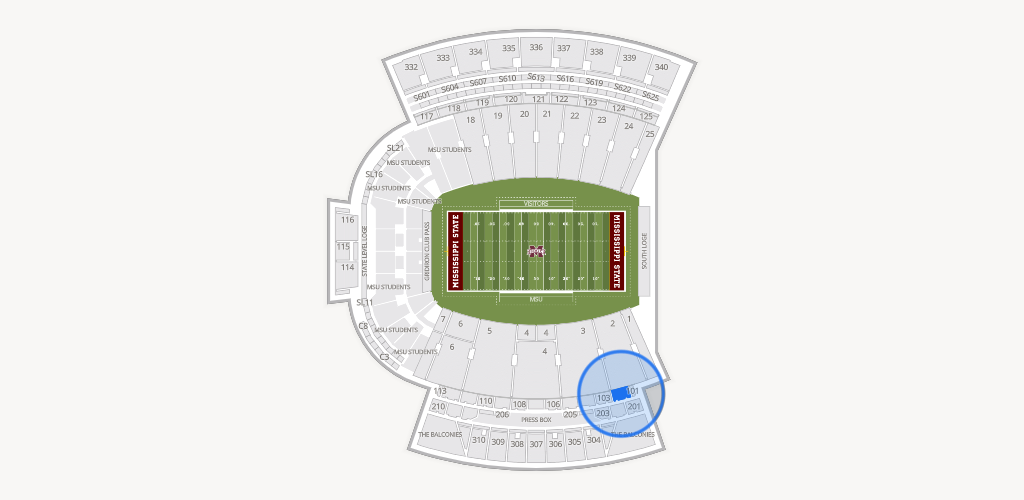 Davis Wade Stadium at Scott Field Seating Chart