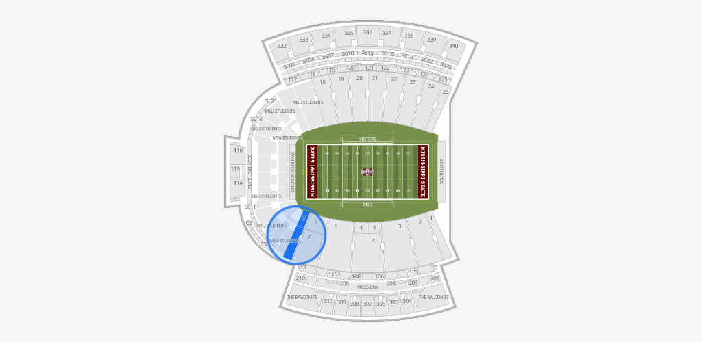 Davis Wade Stadium at Scott Field Seating Chart