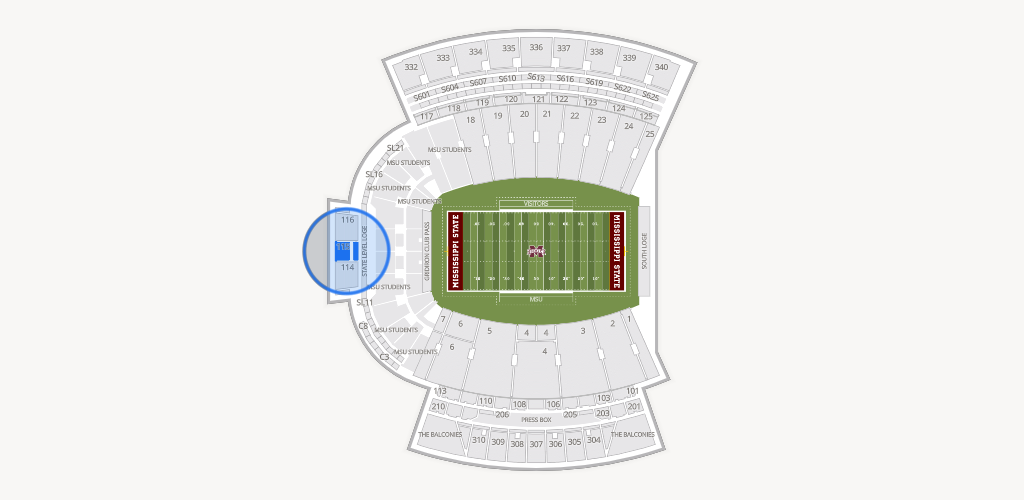 Davis Wade Stadium at Scott Field Seating Chart