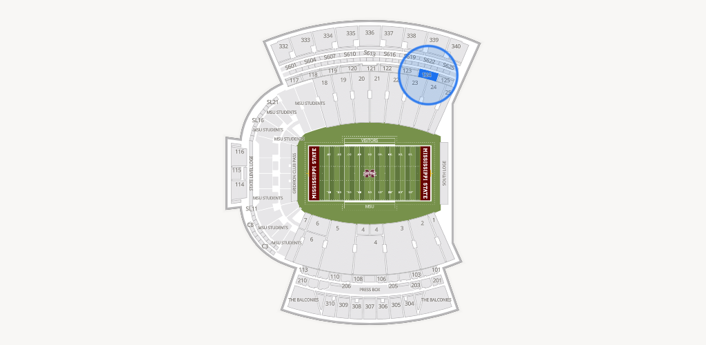 Davis Wade Stadium at Scott Field Seating Chart
