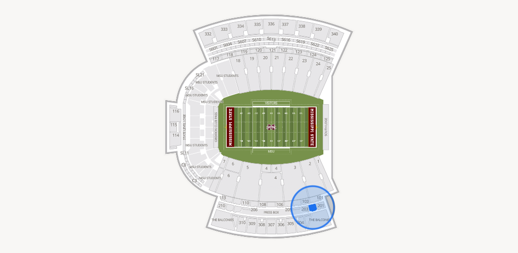 Davis Wade Stadium at Scott Field Seating Chart