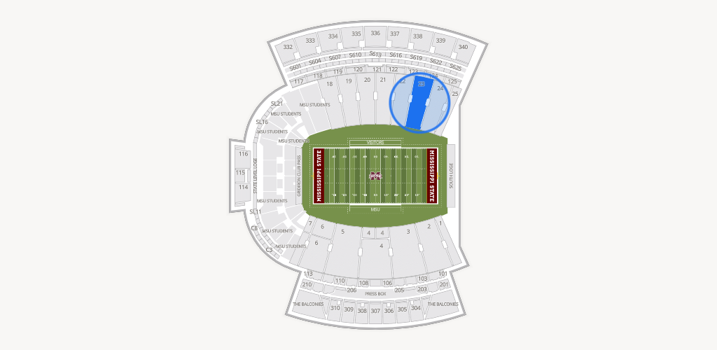 Davis Wade Stadium at Scott Field Seating Chart